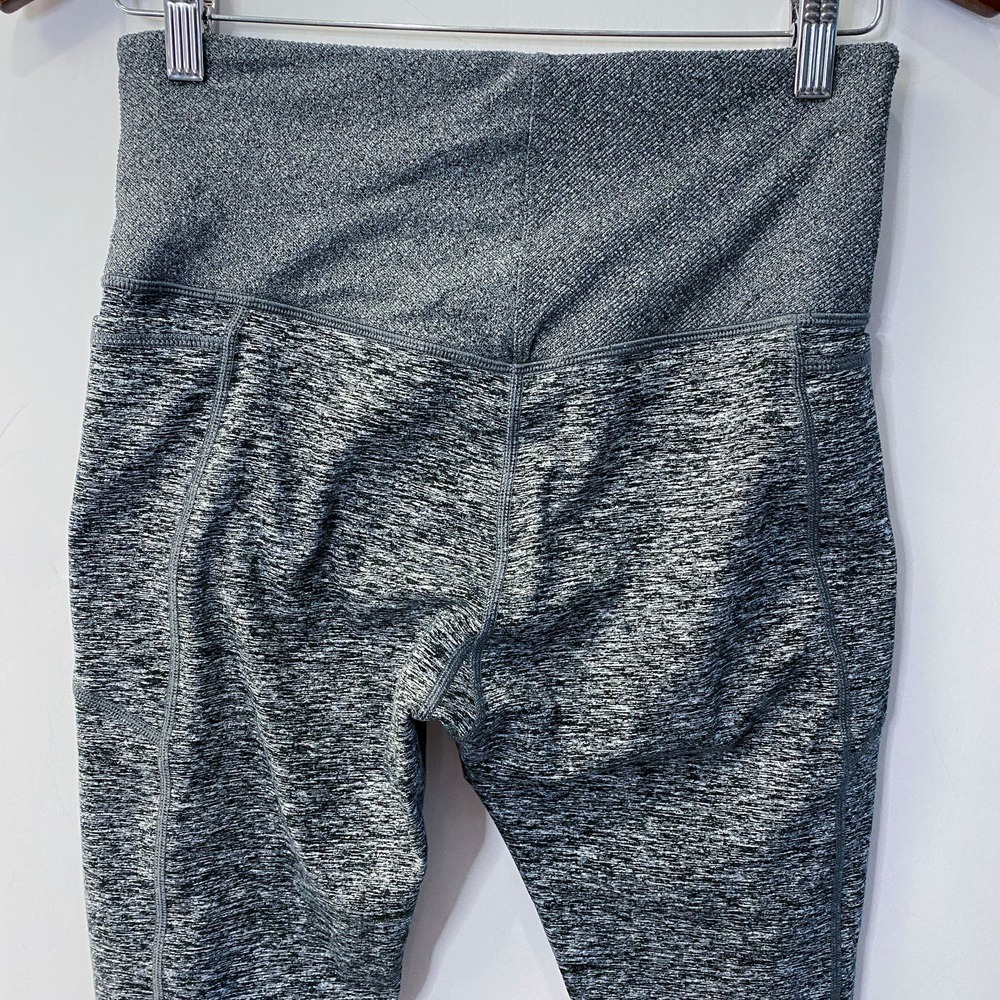 athleta exhale heel tight yoga leggings gray space heather size Medium SoftLuxe - Picture 6 of 14
